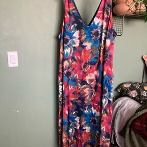 Vibrant Floral Maxi Dress